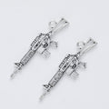 Antique Silver Zinc Alloy Gun Charm Pendant No.545491 for DIY Necklace Bracelet Jewelry Making view 2