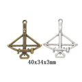 Zinc Alloy Bow And Arrow Charm Pendant No.406863 for DIY Necklace Bracelet Jewelry Making view 1