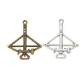Zinc Alloy Bow And Arrow Charm Pendant No.406863 for DIY Necklace Bracelet Jewelry Making view 4