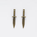 Zinc Alloy Knife Charm Pendant No.625958 for DIY Necklace Bracelet Jewelry Making view 2