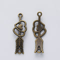 Zinc Alloy Bow And Arrow Charm Pendant for DIY Necklace Bracelet Jewelry Making view 4
