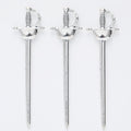 Zinc Alloy Knife Charm Pendant for DIY Necklace Bracelet Jewelry Making view 4