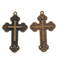 Zinc Alloy Cross Charm Pendant No.281214 for DIY Necklace Bracelet Jewelry Making view 3