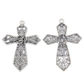 Antique Silver Zinc Alloy Cross Charm Pendant No.781679 for DIY Necklace Bracelet Jewelry Making view 2