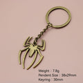 Metal Minimalist Spider Keychain Bag Charm Gift view 2