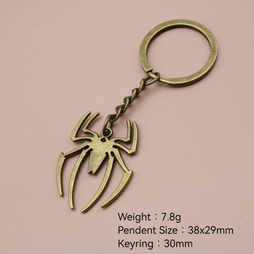 Metal Minimalist Spider Keychain Bag Charm Gift