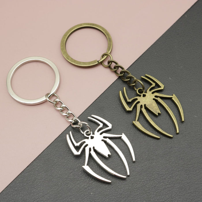 Metal Minimalist Spider Keychain Bag Charm Gift