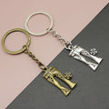 Metal Simple Flower Keychain For Jeans Bag Charm Gift view 1
