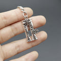 Metal Simple Flower Keychain For Jeans Bag Charm Gift view 4