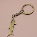 Zinc Alloy Simple Shark Keychain For Bag Charm Gift view 6
