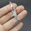 Zinc Alloy Simple Shark Keychain For Bag Charm Gift view 3