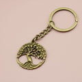 Zinc Alloy Simple Tree Keychain Bag Charm Gift view 6