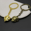 Metal Face Silhouette Keychain Minimalist Bag Charm Gift view 4