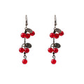 Red Beaded New Chinese Style Cloud Water Drop Pearl Earrings For Qipao Hanfu Accessories view 5