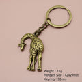 Alloy Giraffe Keychain Bag Charm view 2