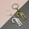 Alloy Giraffe Keychain Bag Charm view 1