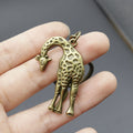Alloy Giraffe Keychain Bag Charm view 4