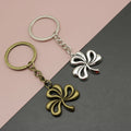 Zinc Alloy Simple Flower Keychain Bag Charm Gift view 1