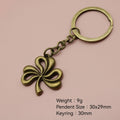 Zinc Alloy Simple Flower Keychain Bag Charm Gift view 2