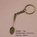 Metal Spoon Shape Keychain For Bag Charm Gift view 2