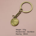 Zinc Alloy Simple Basketball Keychain Sport Gift Key Ring view 2
