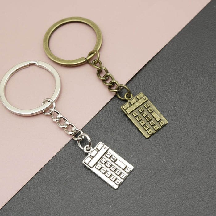 Zinc Alloy Calculator Shape Keychain For Key Ring Gift