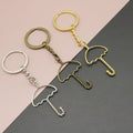 Zinc Alloy Simple Umbrella Keychain For Bag Charm Gift view 1