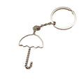 Zinc Alloy Simple Umbrella Keychain For Bag Charm Gift view 5