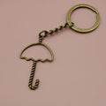 Zinc Alloy Simple Umbrella Keychain For Bag Charm Gift view 6