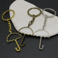 Zinc Alloy Simple Umbrella Keychain For Bag Charm Gift view 4