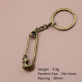 Zinc Alloy Skull Pin Keychain Punk Bag Charm Gift view 2