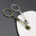 Zinc Alloy Skull Pin Keychain Punk Bag Charm Gift view 4