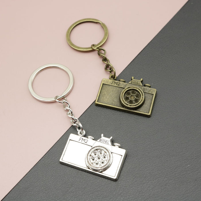 Metal Camera Keychain Bag Charm