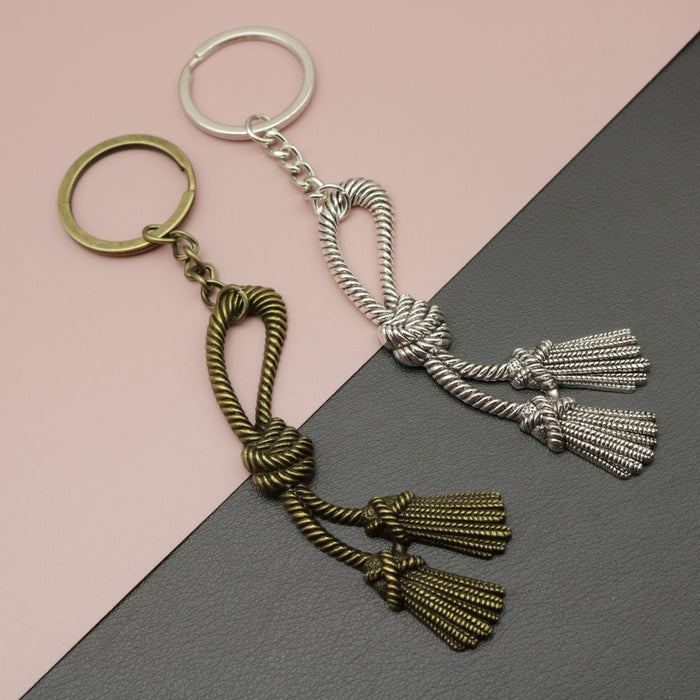 Metal Rope Keychain Bag Charm