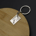 Metal Minimalist Envelope Keychain For Bag Charm Gift view 3