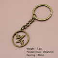 Zinc Alloy Heartbeat Heart Keychain Bag Charm Gift view 2