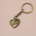 Zinc Alloy Heart Love Keychain Bag Charm Gift view 6