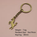 Zinc Alloy Double Sided Horse Keychain Bag Charm view 2