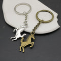 Zinc Alloy Double Sided Horse Keychain Bag Charm view 3