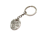 Zinc Alloy Round Disc Keychain Minimalist Key Ring Gift view 5