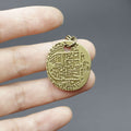 Zinc Alloy Round Disc Keychain Minimalist Key Ring Gift view 4