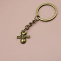 Metal I Love Softball Keychain Gift For Sports Fans view 6