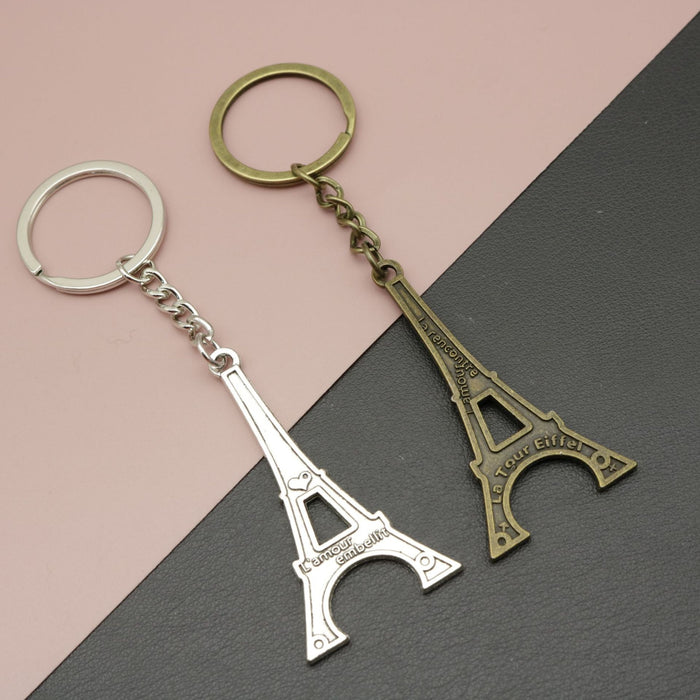 Metal Eiffel Tower Keychain For Bag Charm Gift