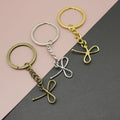 Zinc Alloy Hollow Bow Keychain For Bag Charm Gift view 1