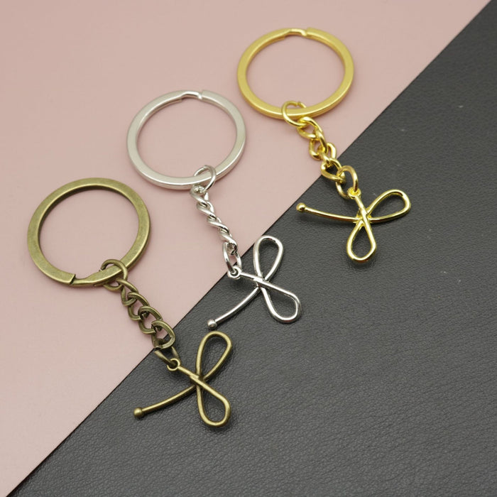 Zinc Alloy Hollow Bow Keychain For Bag Charm Gift