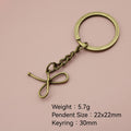 Zinc Alloy Hollow Bow Keychain For Bag Charm Gift view 2