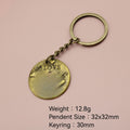 Metal Love Heart Keychain Gift view 2