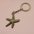 Metal Minimalist Starfish Keychain Bag Charm view 6