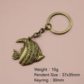 Metal Tropical Fish Keychain Bag Charm Gift Accessory view 2