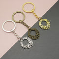 Zinc Alloy Hollow Flower Shape Keychain Bag Charm Gift Accessory view 1